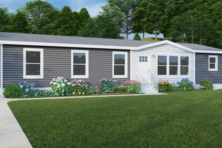 The ISLAND BREEZE Exterior. This Manufactured Mobile Home features 3 bedrooms and 2 baths.