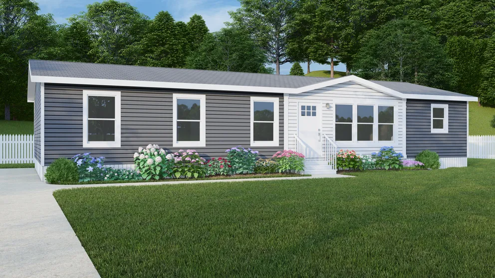 The ISLAND BREEZE Exterior. This Manufactured Mobile Home features 3 bedrooms and 2 baths.