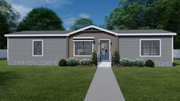 The LIZZIE Exterior. This Manufactured Mobile Home features 3 bedrooms and 2 baths.