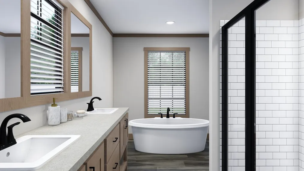 The THE LORALEI Exterior. This Manufactured Mobile Home features 3 bedrooms and 2 baths.