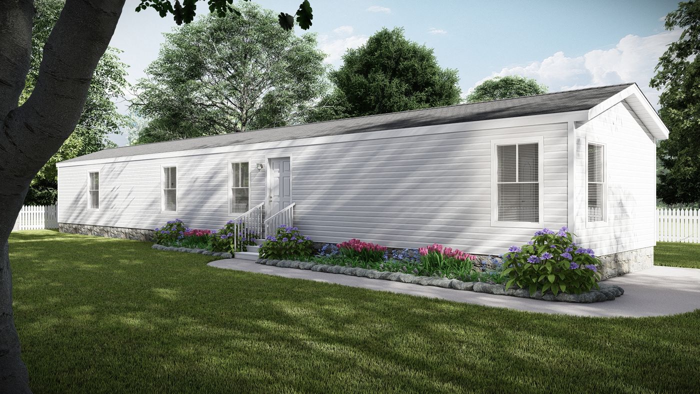 The RAMSEY 207-1 Exterior. This Manufactured Mobile Home features 3 bedrooms and 2 baths.
