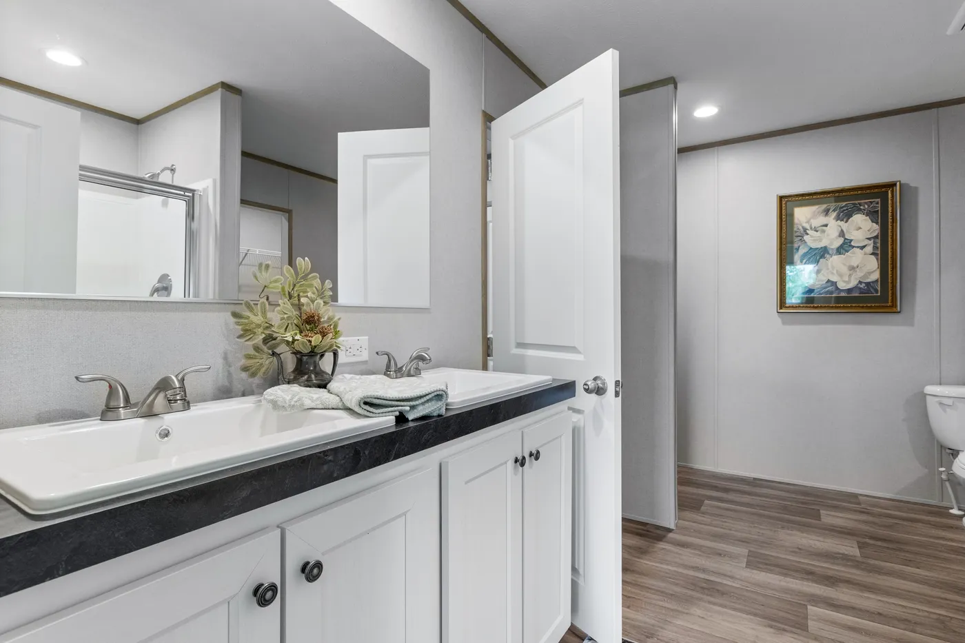 The HAVEN Exterior. This Manufactured Mobile Home features 3 bedrooms and 2 baths.