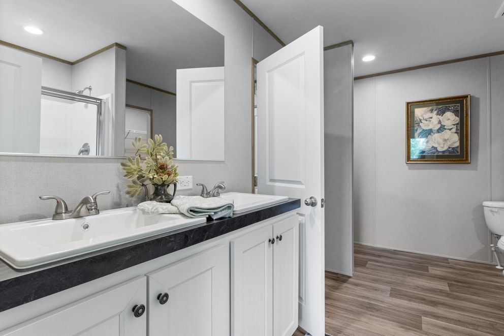 The HAVEN Exterior. This Manufactured Mobile Home features 3 bedrooms and 2 baths.
