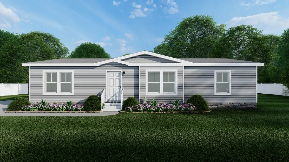 The LEGACY 405 Exterior. This Manufactured Mobile Home features 3 bedrooms and 2 baths.
