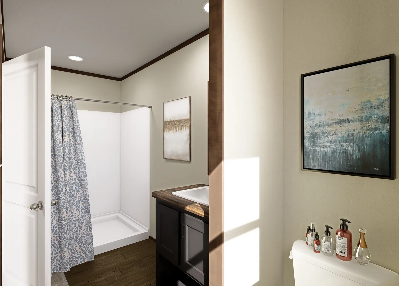 The DIAS Exterior. This Manufactured Mobile Home features 3 bedrooms and 2 baths.