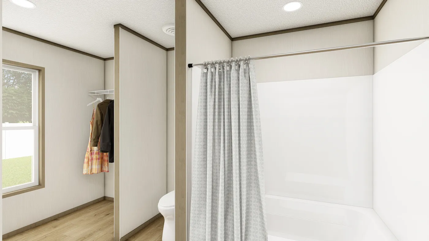 The EXPLORER NEW Exterior. This Manufactured Mobile Home features 3 bedrooms and 2 baths.