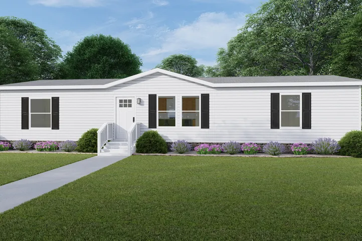 The RIO Exterior. This Manufactured Mobile Home features 3 bedrooms and 2 baths.