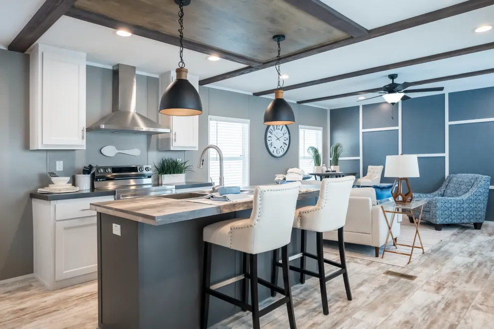 The LIBERTY Exterior. This Manufactured Mobile Home features 3 bedrooms and 2 baths.