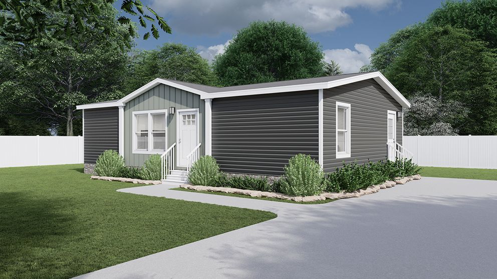 The SWEET DREAMS Exterior. This Manufactured Mobile Home features 3 bedrooms and 2 baths.