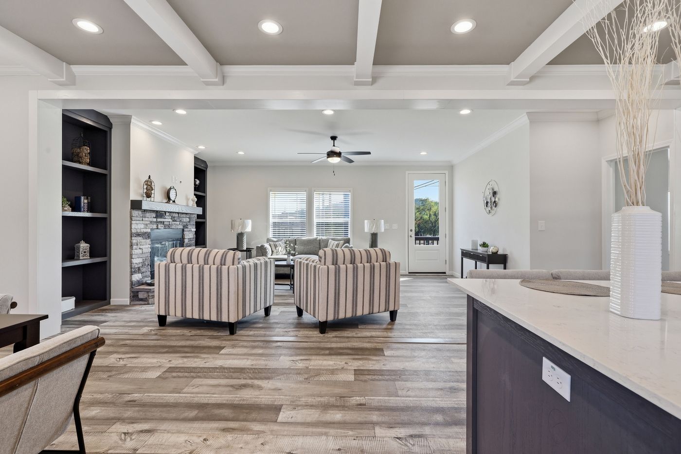 The SUPER 68 ELITE Exterior. This Manufactured Mobile Home features 3 bedrooms and 2 baths.