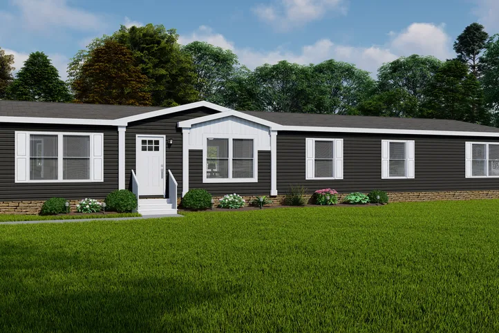 The THE FUSION 32B Exterior. This Manufactured Mobile Home features 4 bedrooms and 2 baths.