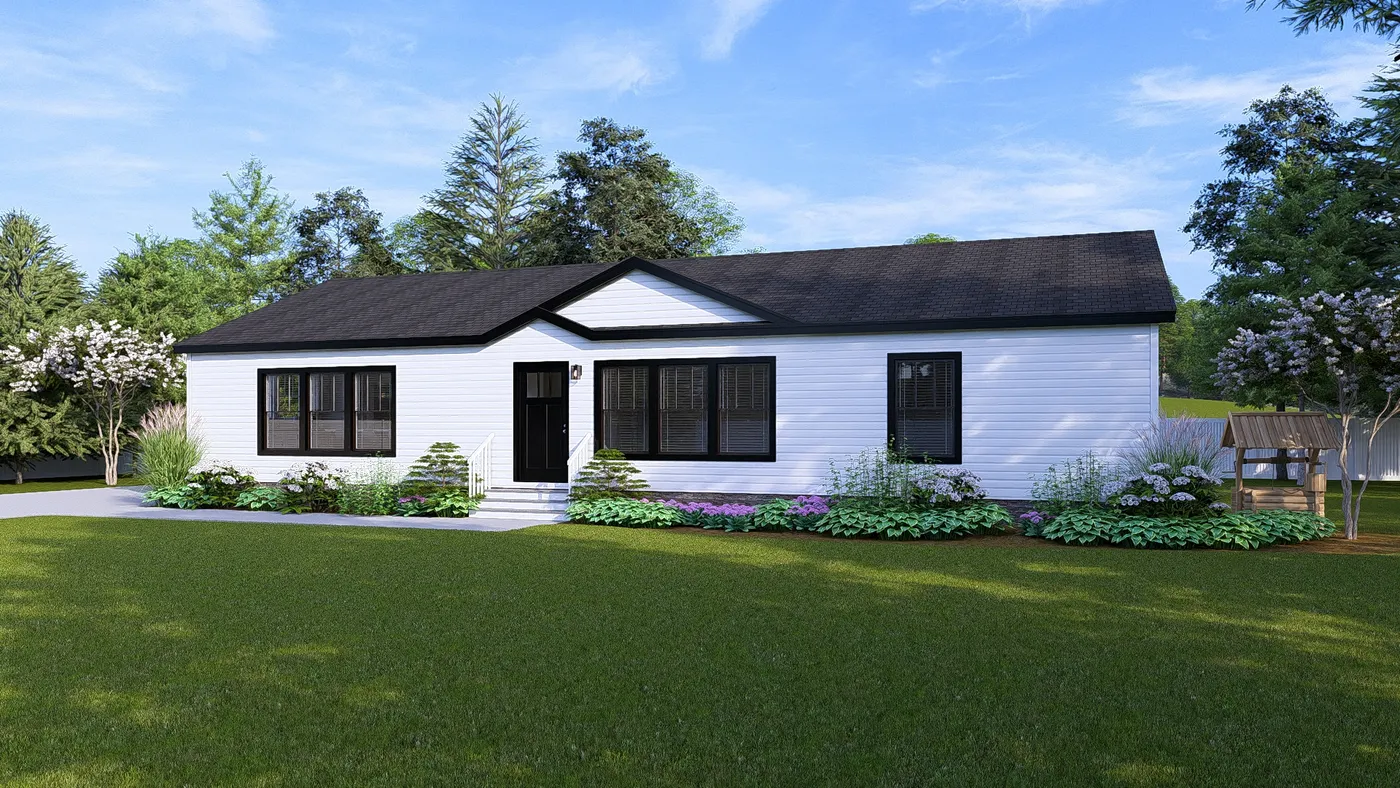 The PIONEER ST 6030-MS064 SECT Exterior. This Manufactured Mobile Home features 3 bedrooms and 2 baths.