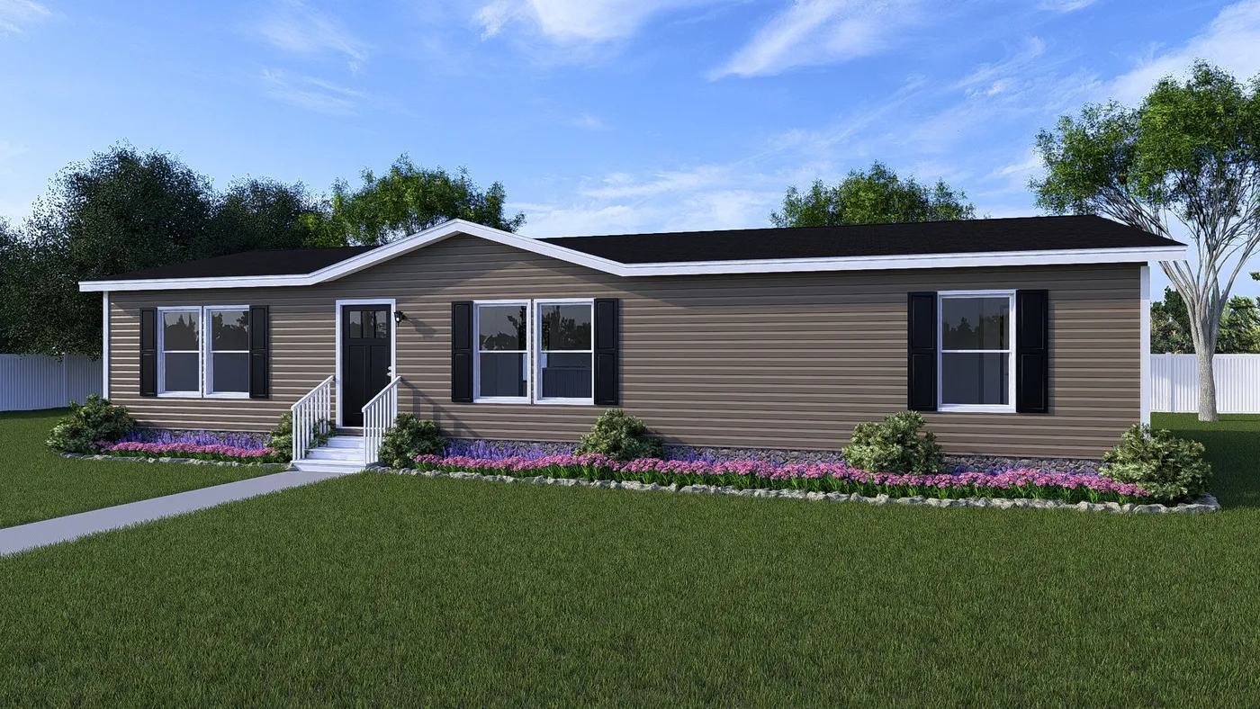 The REVEAL Exterior. This Manufactured Mobile Home features 3 bedrooms and 2 baths.