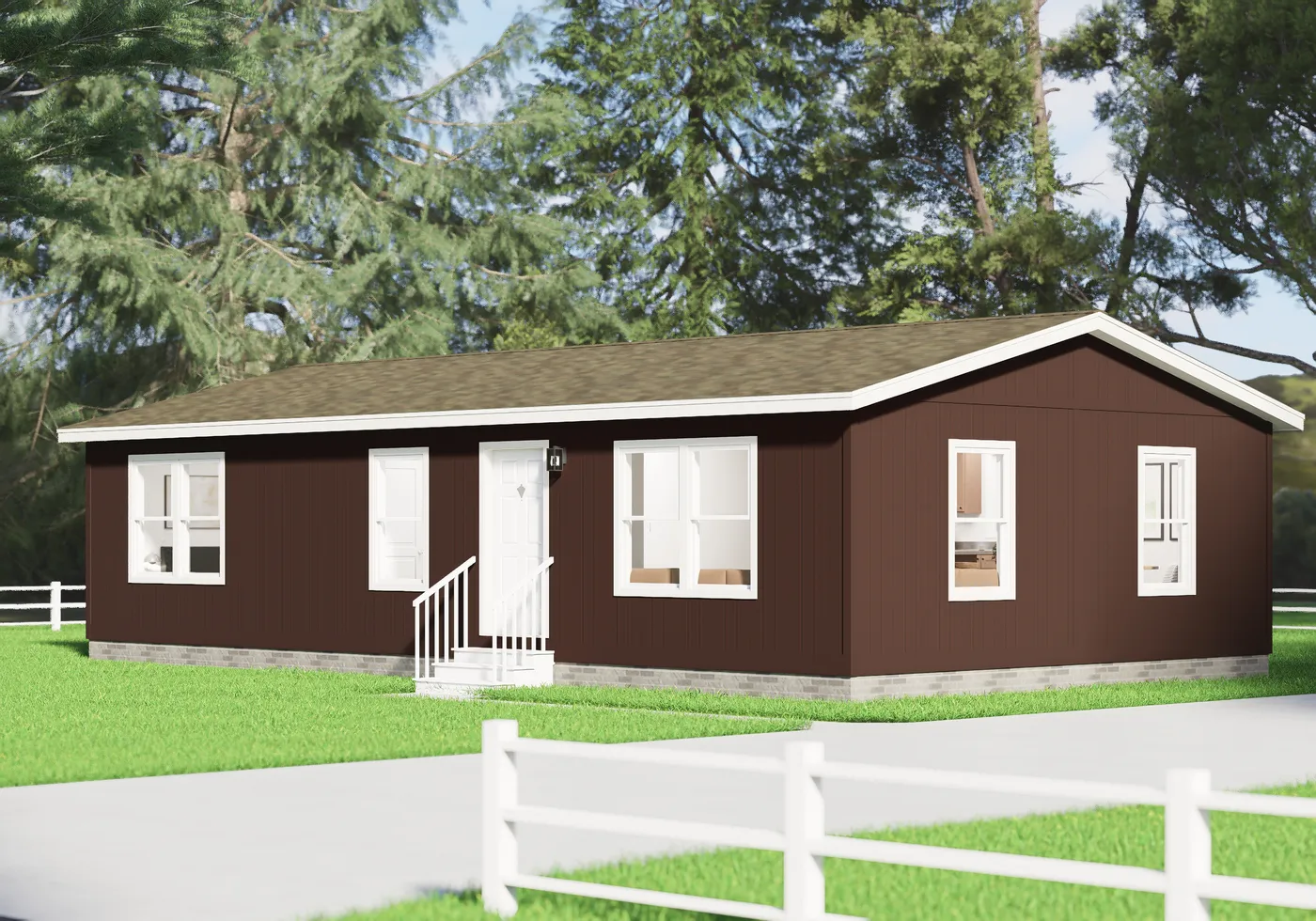 The 5036 IMAGINE Exterior. This Manufactured Mobile Home features 3 bedrooms and 2 baths.