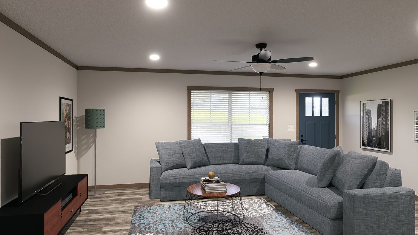 The NELLIE ELITE Exterior. This Manufactured Mobile Home features 4 bedrooms and 2 baths.