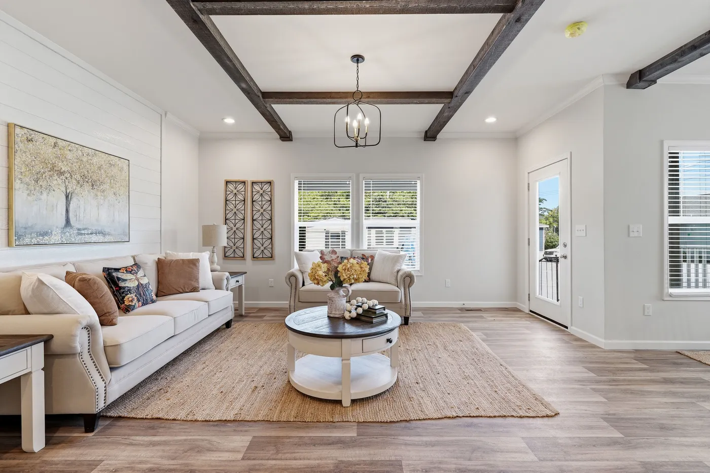 The SOUTHERN CHARM Exterior. This Manufactured Mobile Home features 3 bedrooms and 2 baths.