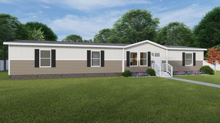 The MOROCCO 6828-2301 Exterior. This Manufactured Mobile Home features 4 bedrooms and 2 baths.