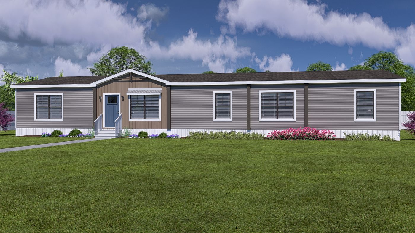 The NELLIE ELITE Exterior. This Manufactured Mobile Home features 4 bedrooms and 2 baths.