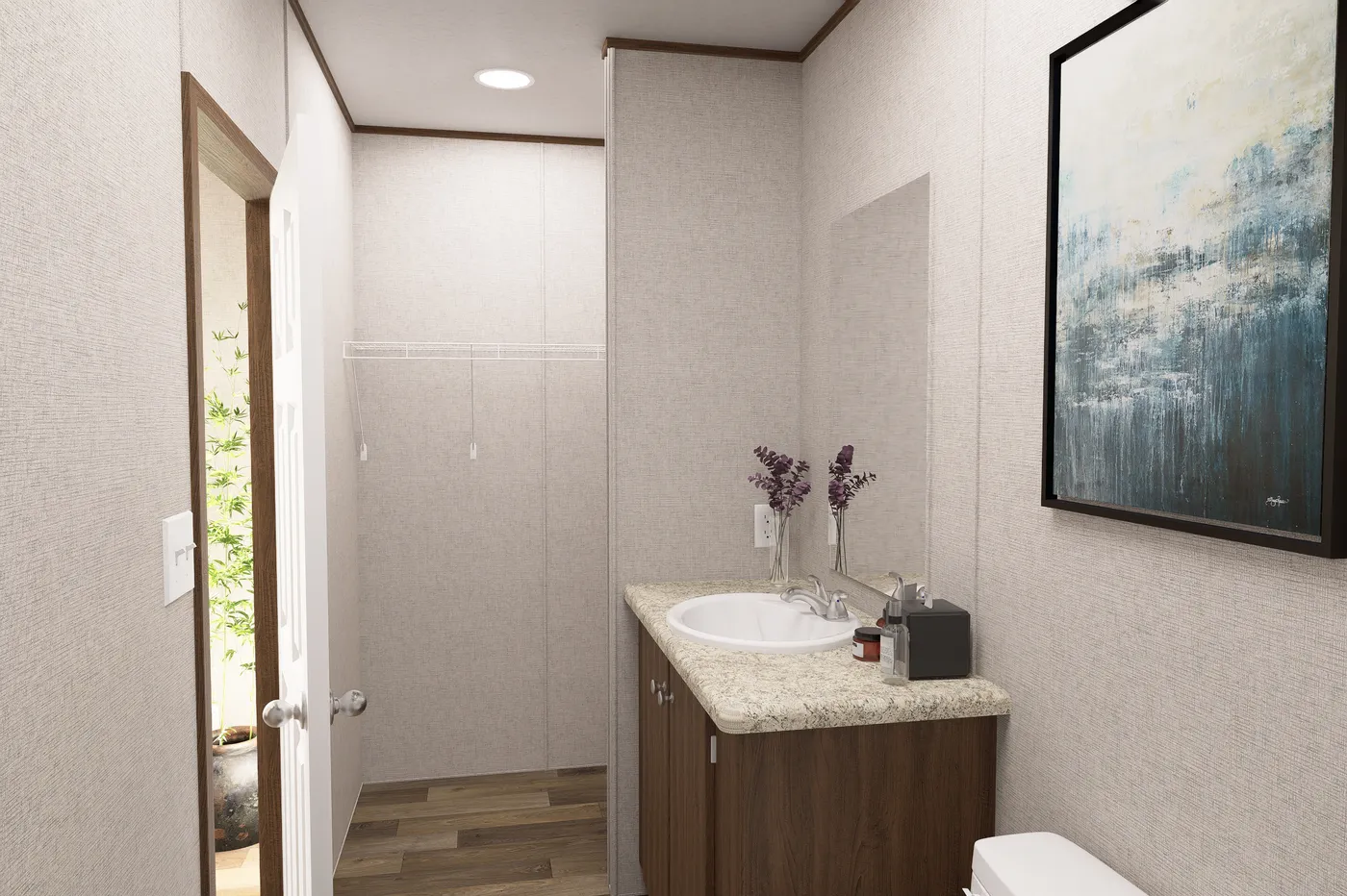 The CYPRESS Exterior. This Manufactured Mobile Home features 4 bedrooms and 2 baths.