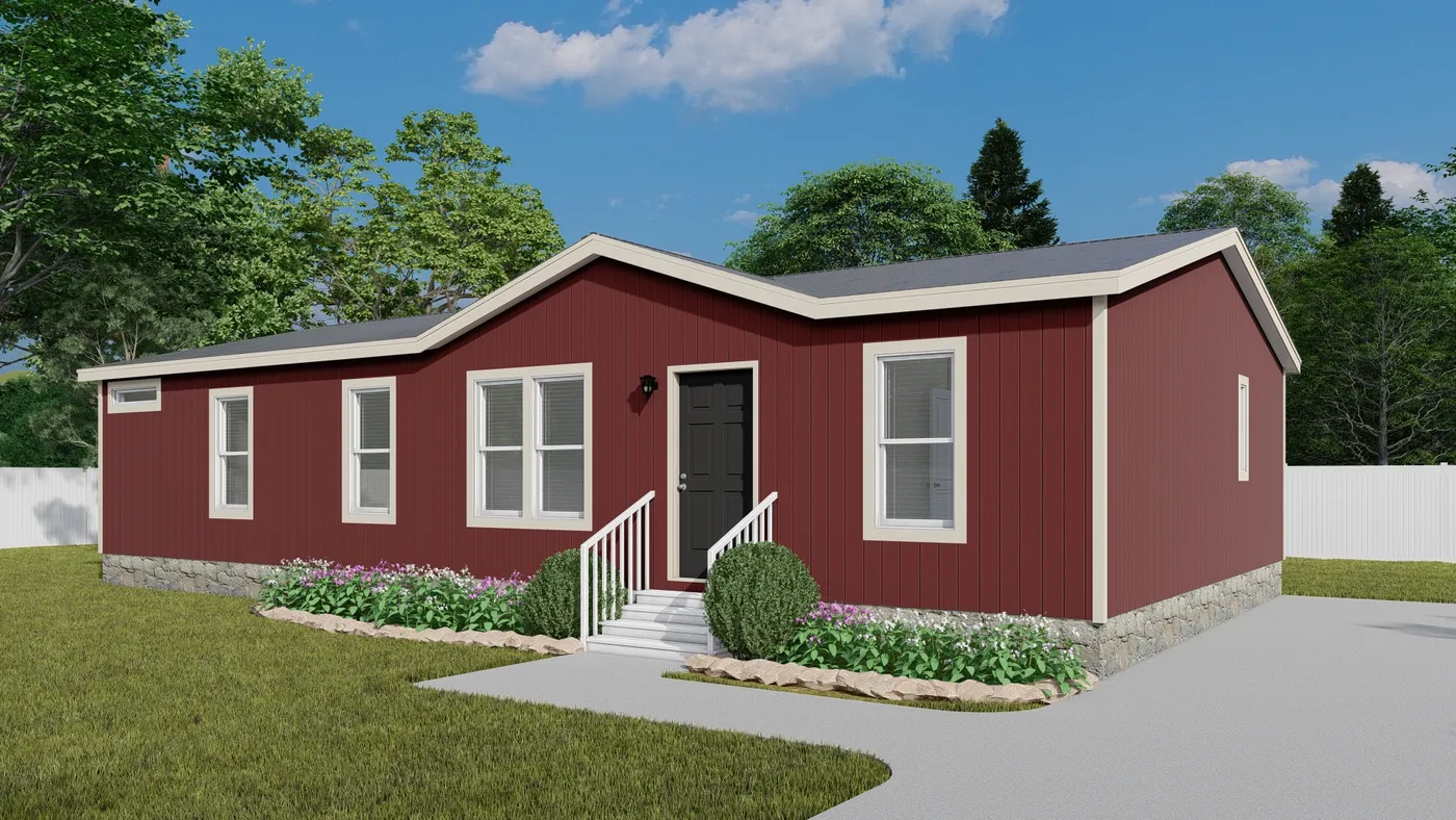 The DRM483F 48'              DREAM Exterior. This Manufactured Mobile Home features 3 bedrooms and 2 baths.