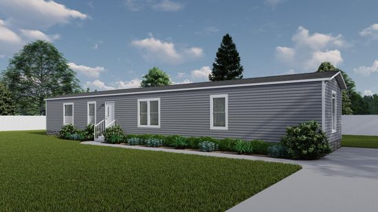 The BREEZE 16723A Exterior. This Manufactured Mobile Home features 3 bedrooms and 2 baths.