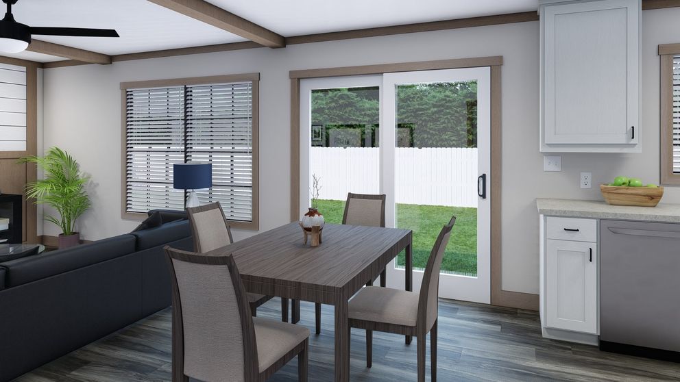 The THE ANGELINA Exterior. This Manufactured Mobile Home features 4 bedrooms and 2 baths.