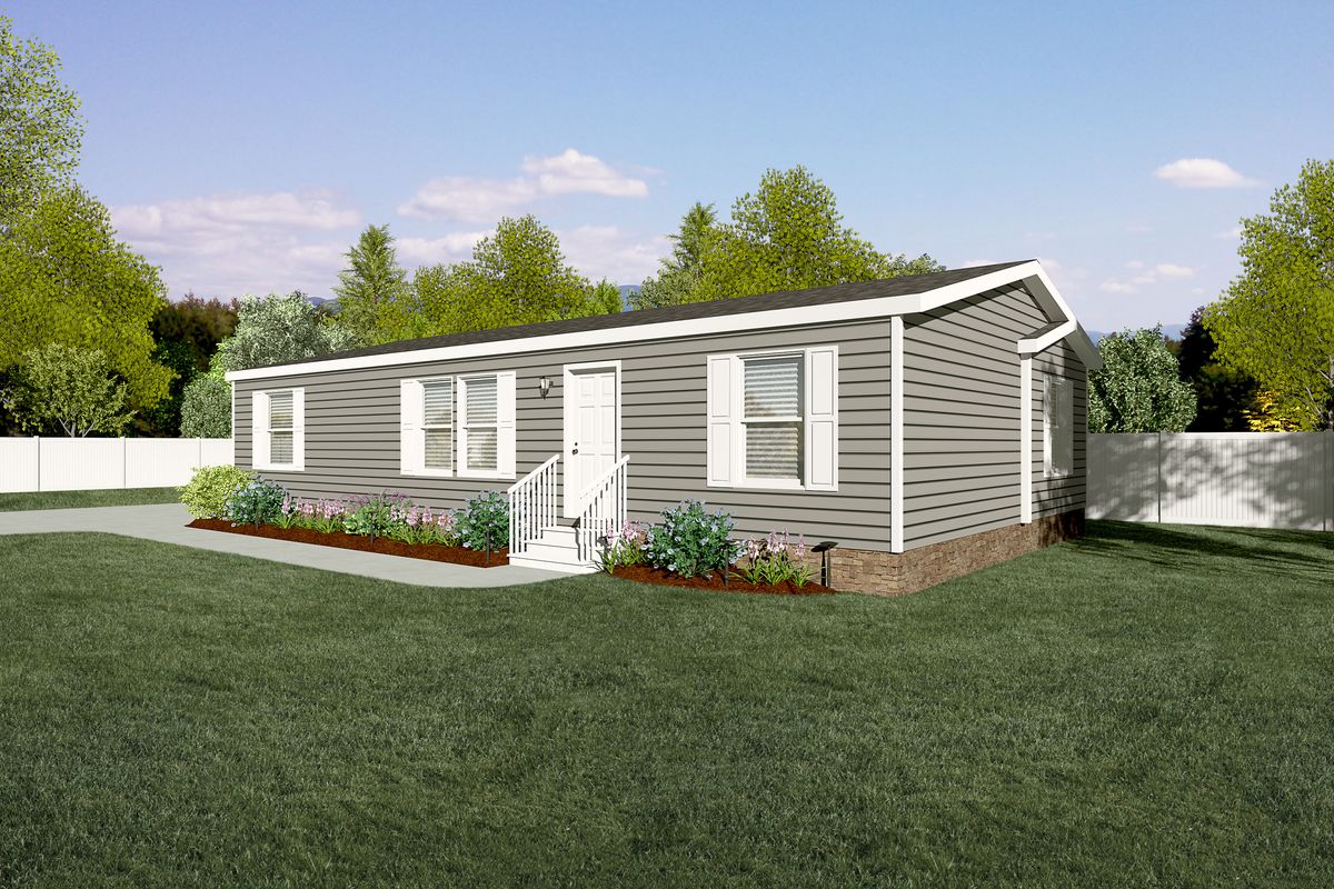 The 4828-746 THE PULSE Exterior. This Manufactured Mobile Home features 3 bedrooms and 2 baths.