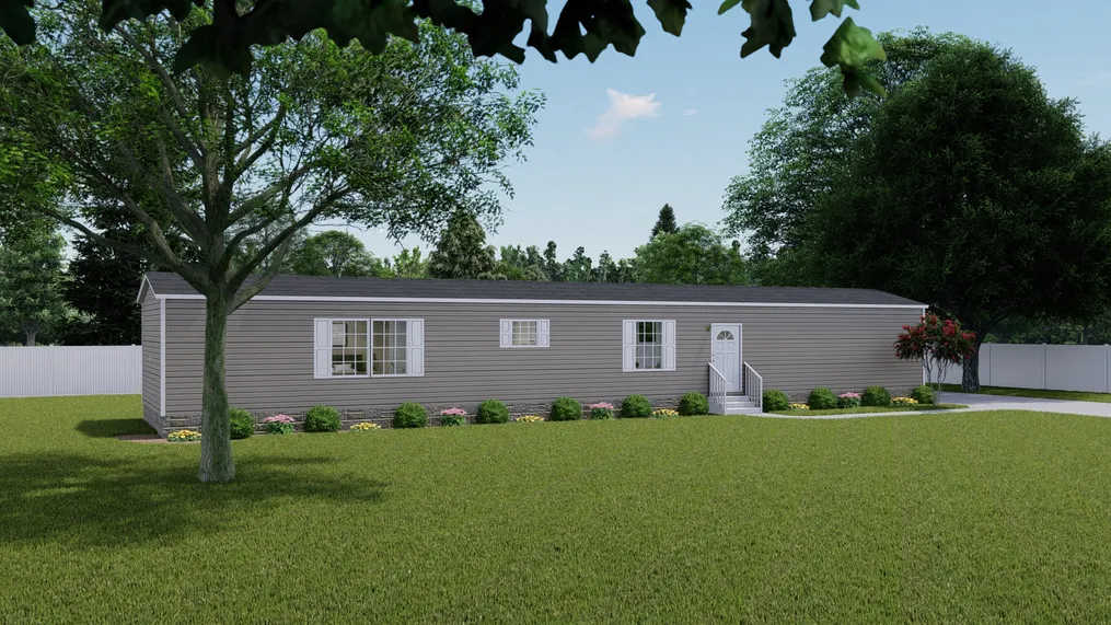 The THE ANNIVERSARY PLUS Exterior. This Manufactured Mobile Home features 3 bedrooms and 2 baths.