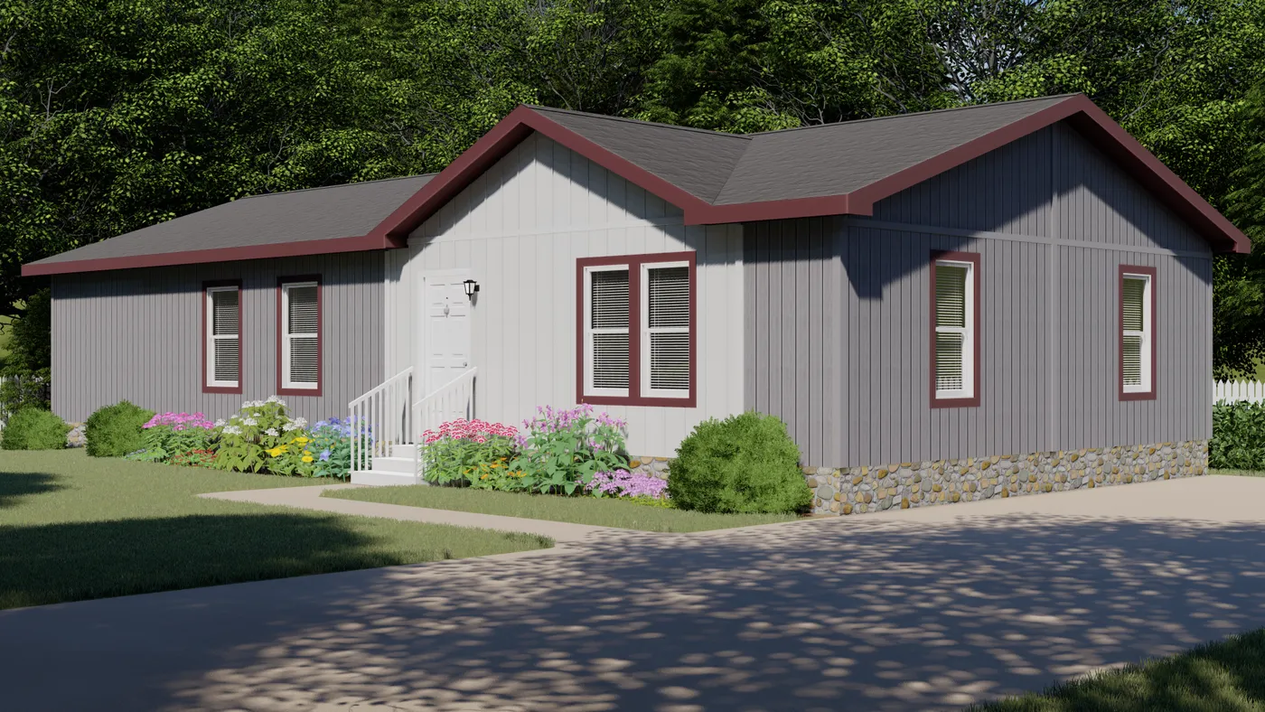 The 2022 COLUMBIA RIVER (NEW) Exterior. This Manufactured Mobile Home features 3 bedrooms and 2 baths.