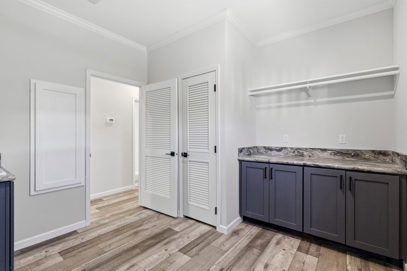The SUPER 68 ELITE Exterior. This Manufactured Mobile Home features 3 bedrooms and 2 baths.