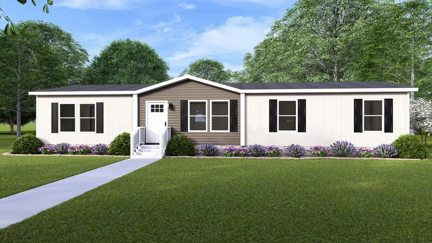 The FIJI Exterior. This Manufactured Mobile Home features 3 bedrooms and 2 baths.
