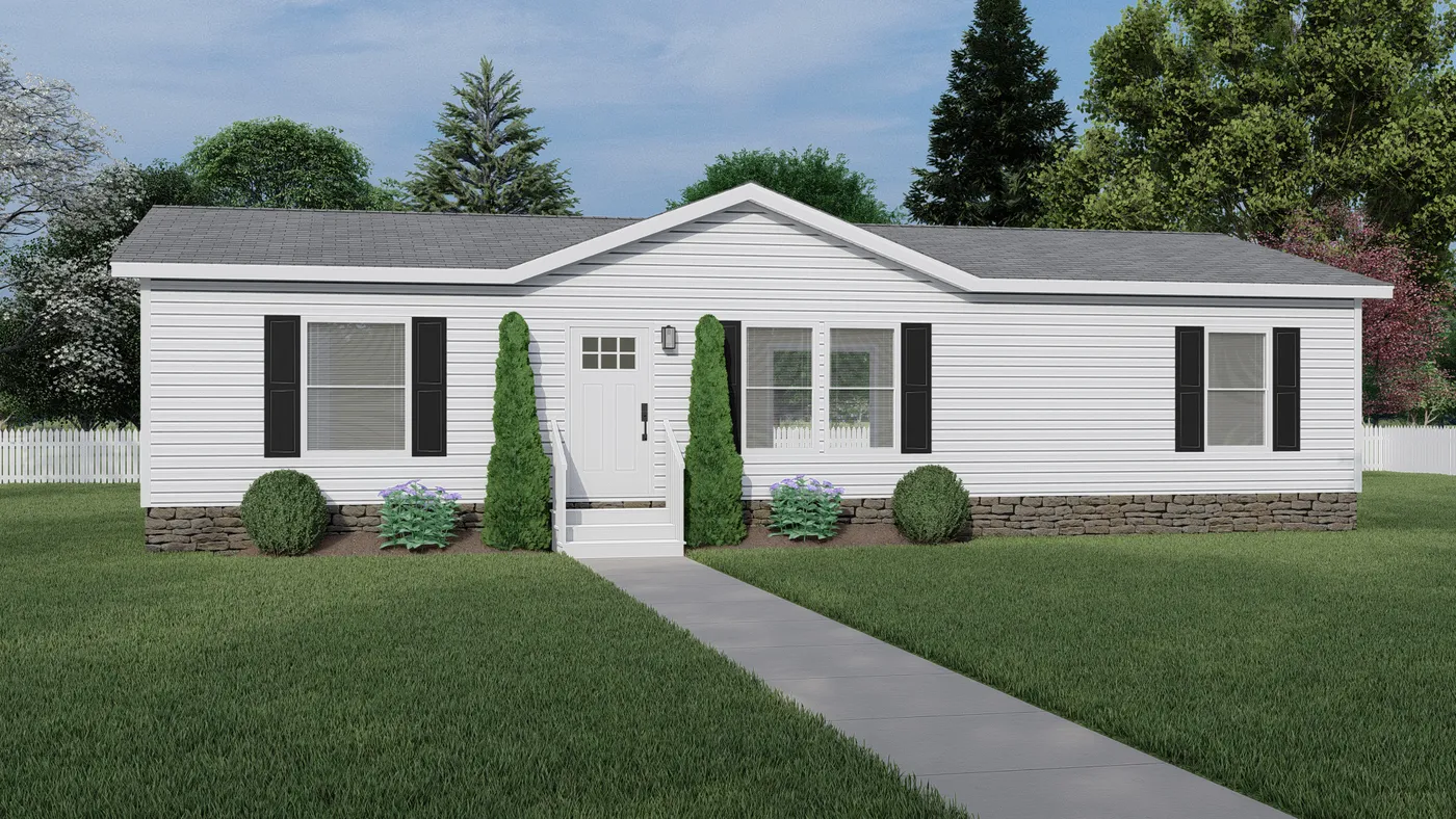 The DESOTO 4828-1148 Exterior. This Manufactured Mobile Home features 3 bedrooms and 2 baths.