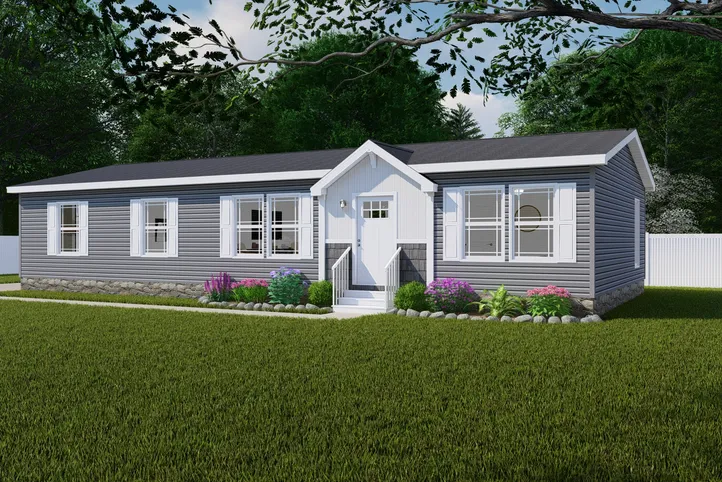 The CLASSIC 56D Exterior. This Manufactured Mobile Home features 3 bedrooms and 2 baths.