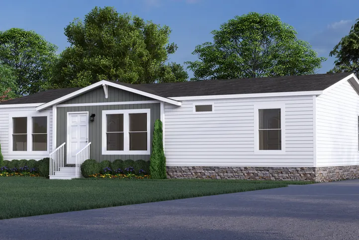 The THE RENEGADE Exterior. This Manufactured Mobile Home features 3 bedrooms and 2 baths.