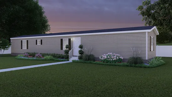 The ANNIVERSARY  EXCEL Exterior. This Manufactured Mobile Home features 3 bedrooms and 2 baths.