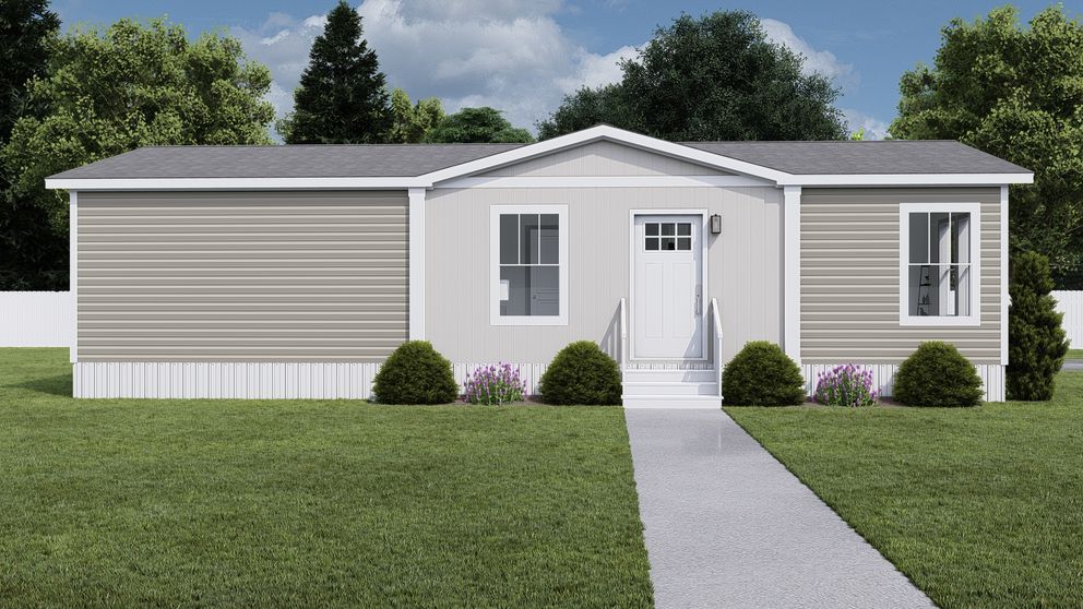 The RISING SUN Exterior. This Manufactured Mobile Home features 2 bedrooms and 2 baths.