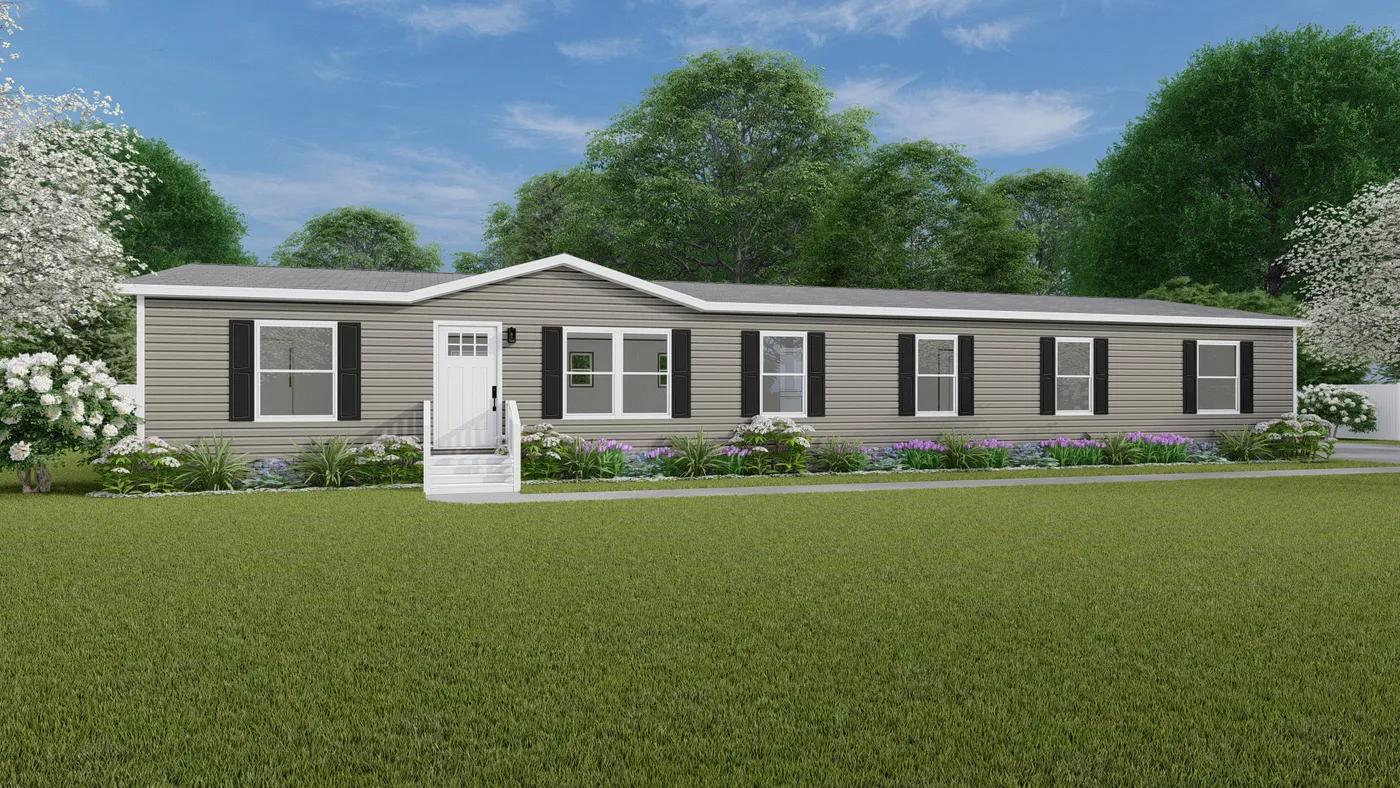 The SUMMIT Exterior. This Manufactured Mobile Home features 4 bedrooms and 3 baths.