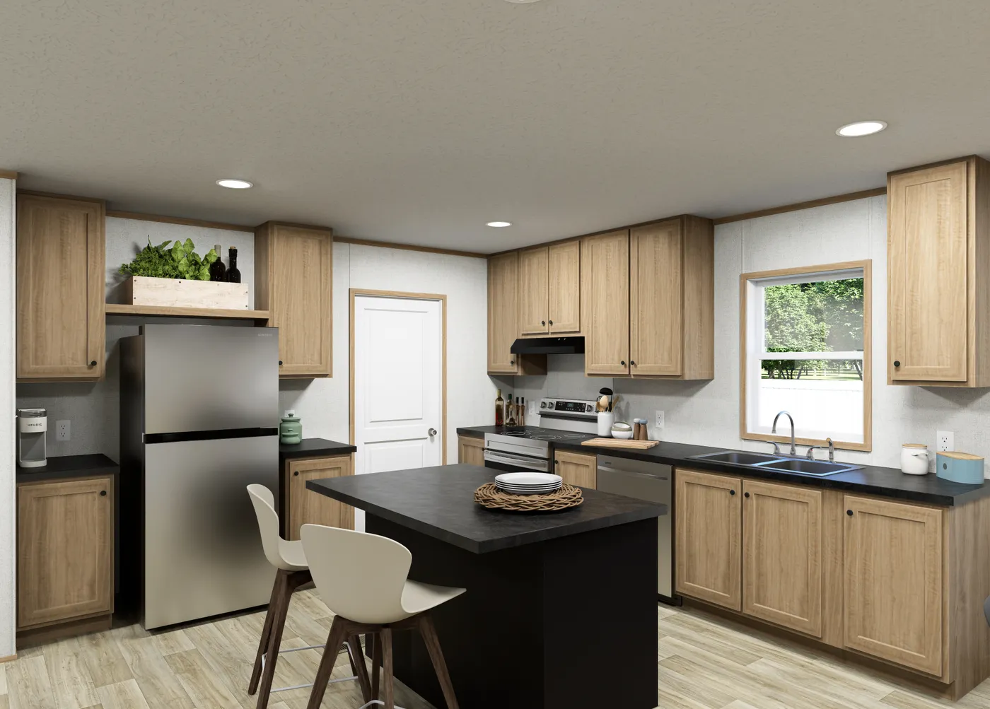 The ASPIRE  28X56 Exterior. This Manufactured Mobile Home features 3 bedrooms and 2 baths.