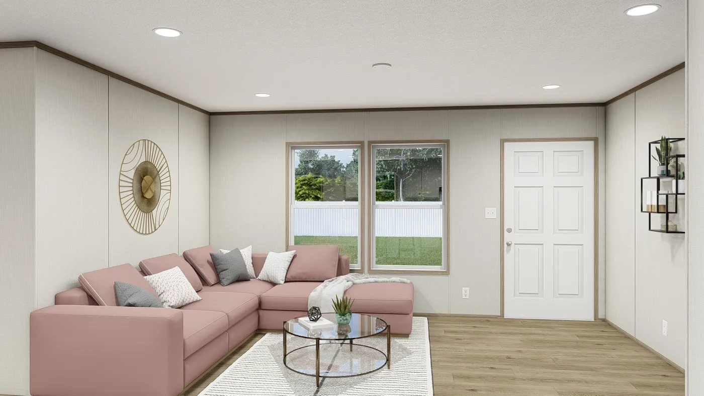 The VISTA Exterior. This Manufactured Mobile Home features 3 bedrooms and 2 baths.