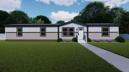 Tulle White - Southern Ranch elevation. The MOROCCO Exterior. This Manufactured Mobile Home features 4 bedrooms and 2 baths.