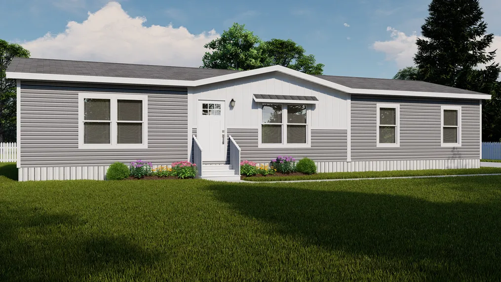 The THE RESERVE 60 Exterior. This Manufactured Mobile Home features 3 bedrooms and 2 baths.