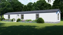 Tulle White -- Standard elevation. The SYDNEY Exterior. This Manufactured Mobile Home features 3 bedrooms and 2 baths.