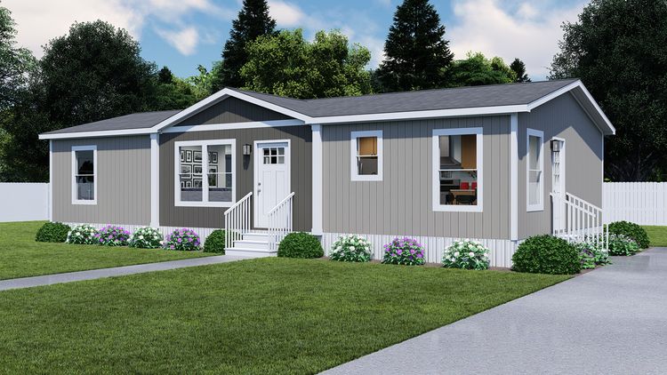 The CMH TEM2448-3A HERE COME T SUN Exterior. This Manufactured Mobile Home features 3 bedrooms and 2 baths.