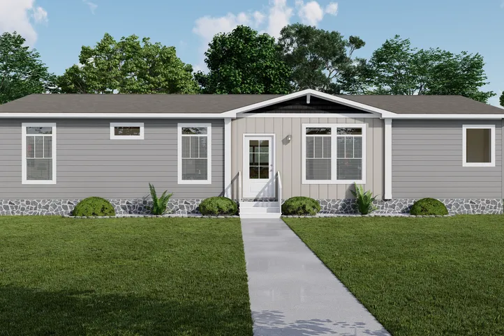The THE DURANGO Exterior. This Manufactured Mobile Home features 3 bedrooms and 2 baths.