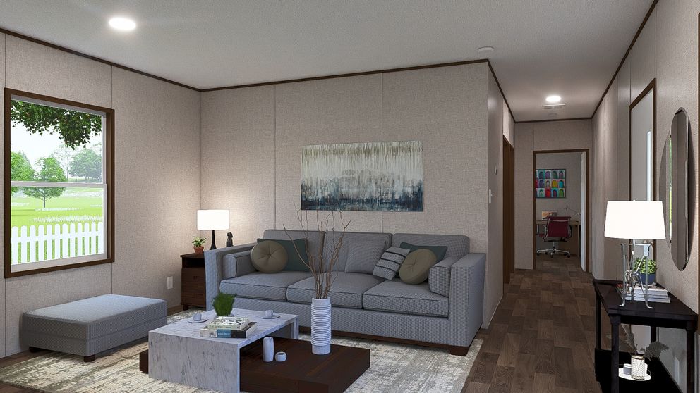 The ASPEN Exterior. This Manufactured Mobile Home features 3 bedrooms and 2 baths.