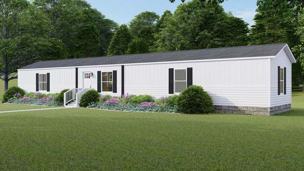 The SYDNEY Exterior. This Manufactured Mobile Home features 3 bedrooms and 2 baths.