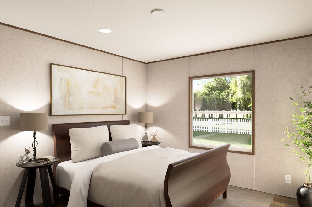 The HICKORY Exterior. This Manufactured Mobile Home features 3 bedrooms and 2 baths.