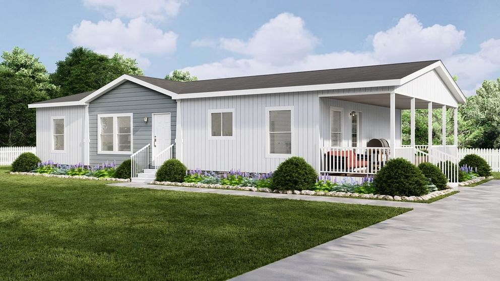 The K2750A Exterior. This Manufactured Mobile Home features 3 bedrooms and 2 baths.