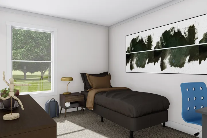 The LET IT BE Exterior. This Manufactured Mobile Home features 3 bedrooms and 2 baths.
