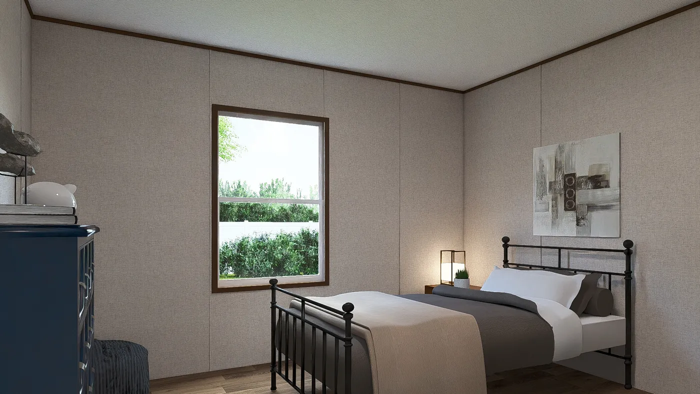 The REDWOOD Exterior. This Manufactured Mobile Home features 5 bedrooms and 3 baths.